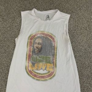 Bob Marley white tank top